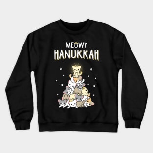 Meowy Hanukkah Crewneck Sweatshirt